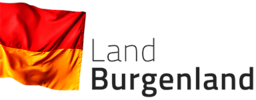 Förderlogo: Land Burgenland mit Fahne